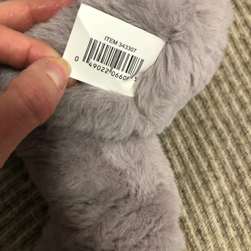 Grey plushie, stuffed animal, momma elephant holding baby. Hug me. New. 13.5” - Picture 9 of 11